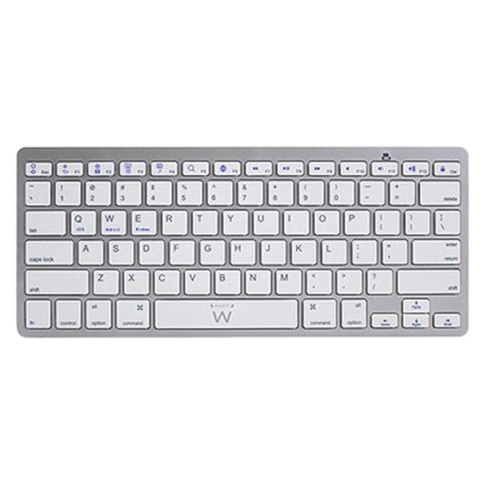 Bluetooth Keyboard Ewent EW3161 White Silver QWERTY